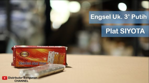 Engsel Uk. 3′ Putih Plat SIYOTA