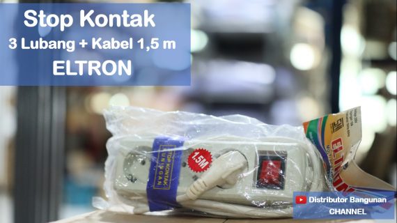 Stop Kontak 3 Lbg + Kbl 1,5 m EL113 ELTRON