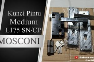 Kunci Pintu Medium L175 SN/CP MOSCONI