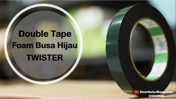 Double Tape Foam Busa Hijau TWISTER