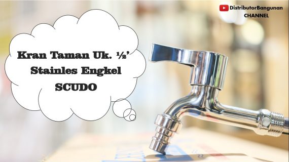 Kran Taman Uk. 1/2′ Stainles Engkel SCUDO