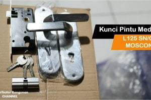 Kunci Pintu Medium L125 SN/CP MOSCONI