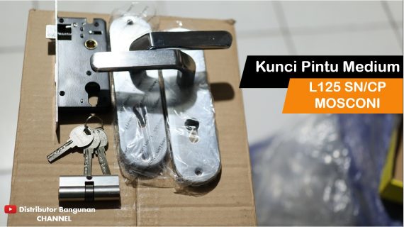 Kunci Pintu Medium L125 SN/CP MOSCONI