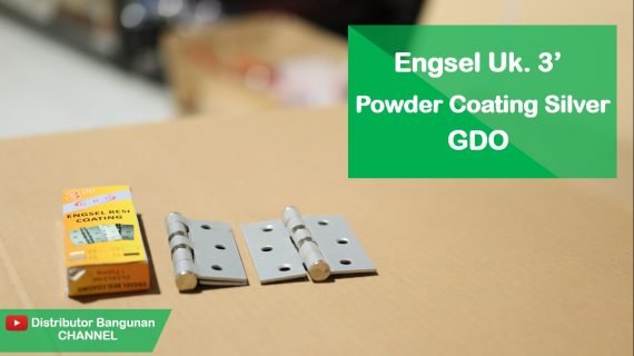 Engsel Uk. 3′ Powder Coating Silver GDO