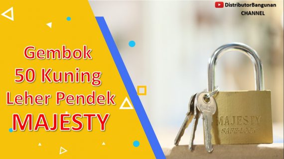 Gembok 50 Kuning Leher Pendek MAJESTY