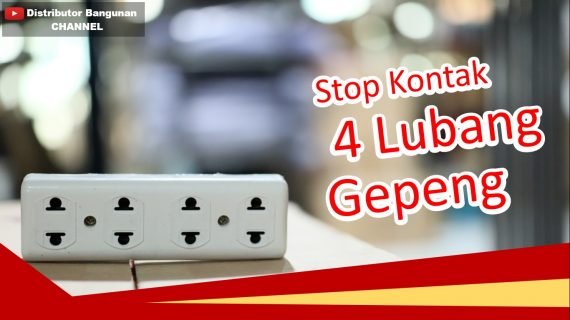 Stop Kontak 4 Lubang Gepeng