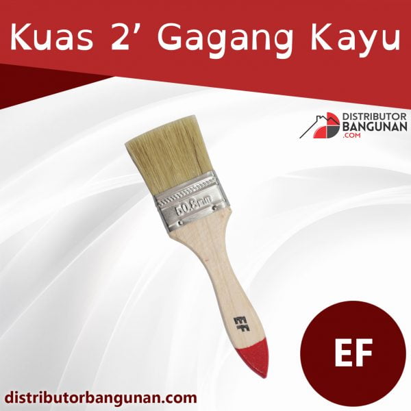 Kuas 2’ Gagang Kayu EF (133)