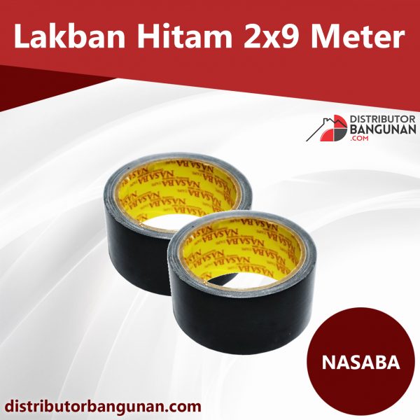 Lakban Hitam 2x9 Meter NASABA (159)