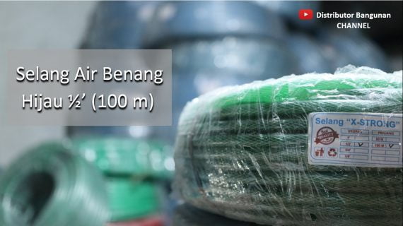Selang Air Benang Warna Hijau Uk. 1/2′ (100 m)
