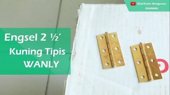 Engsel Uk. 2 1/2′ Kuning Tipis WANLY