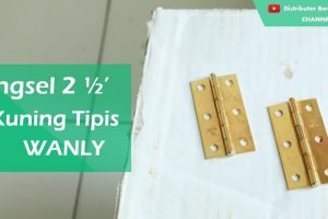 Engsel Uk. 2 1/2′ Kuning Tipis WANLY