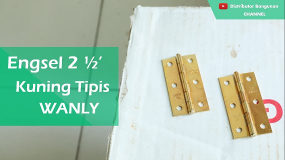 Engsel Uk. 2 1/2′ Kuning Tipis WANLY