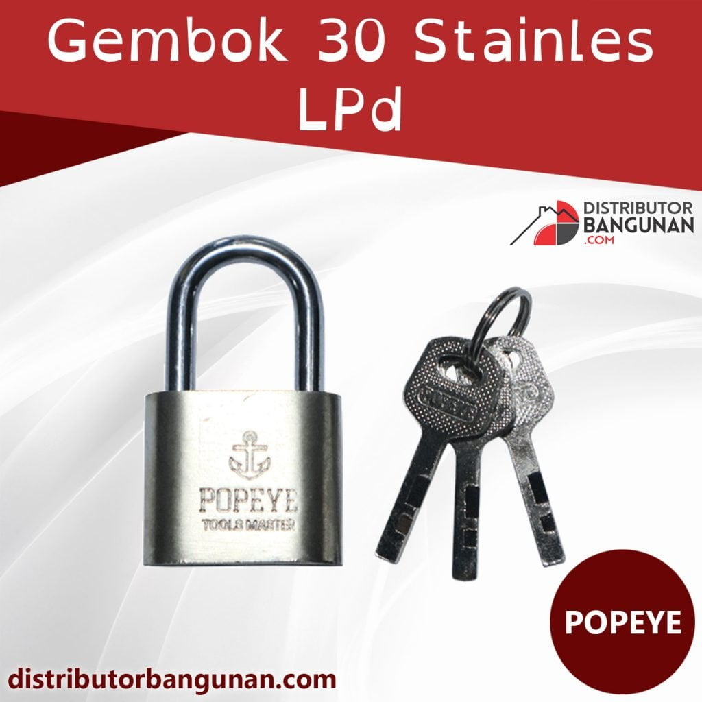 Gembok 30 Stainles Lpd POPEYE