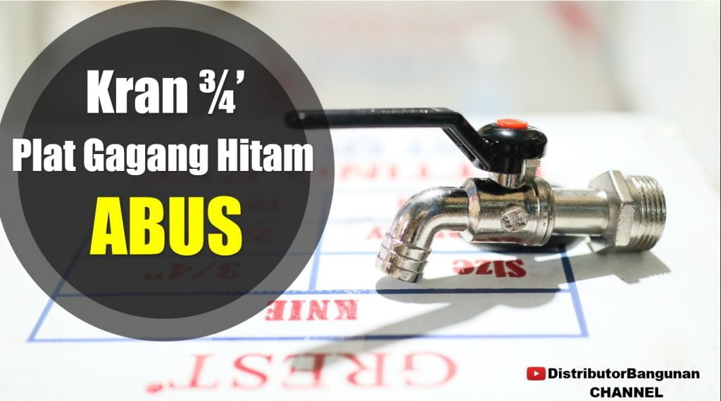 Kran 3/4' Plat Gagang Hitam ABUS 1 Untitled 1