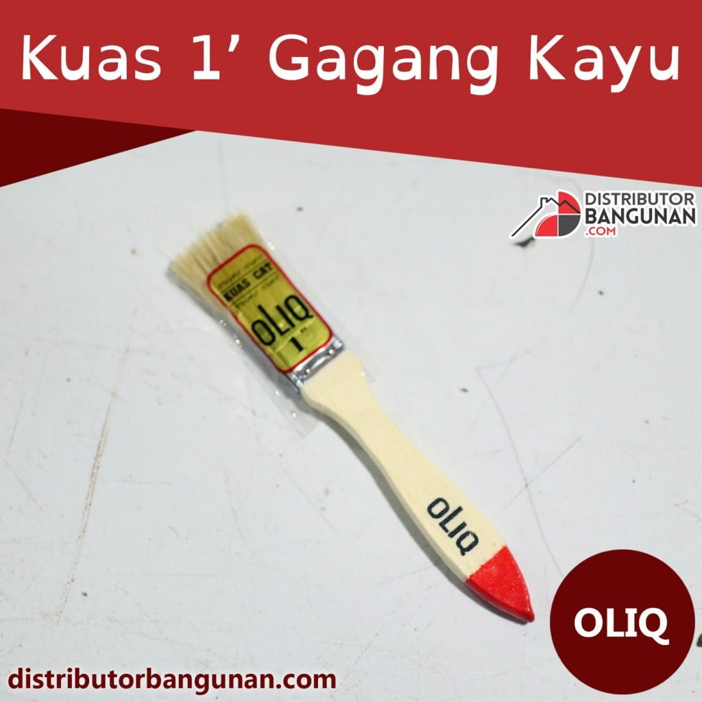 Kuas 1 Gagang Kayu OLIQ
