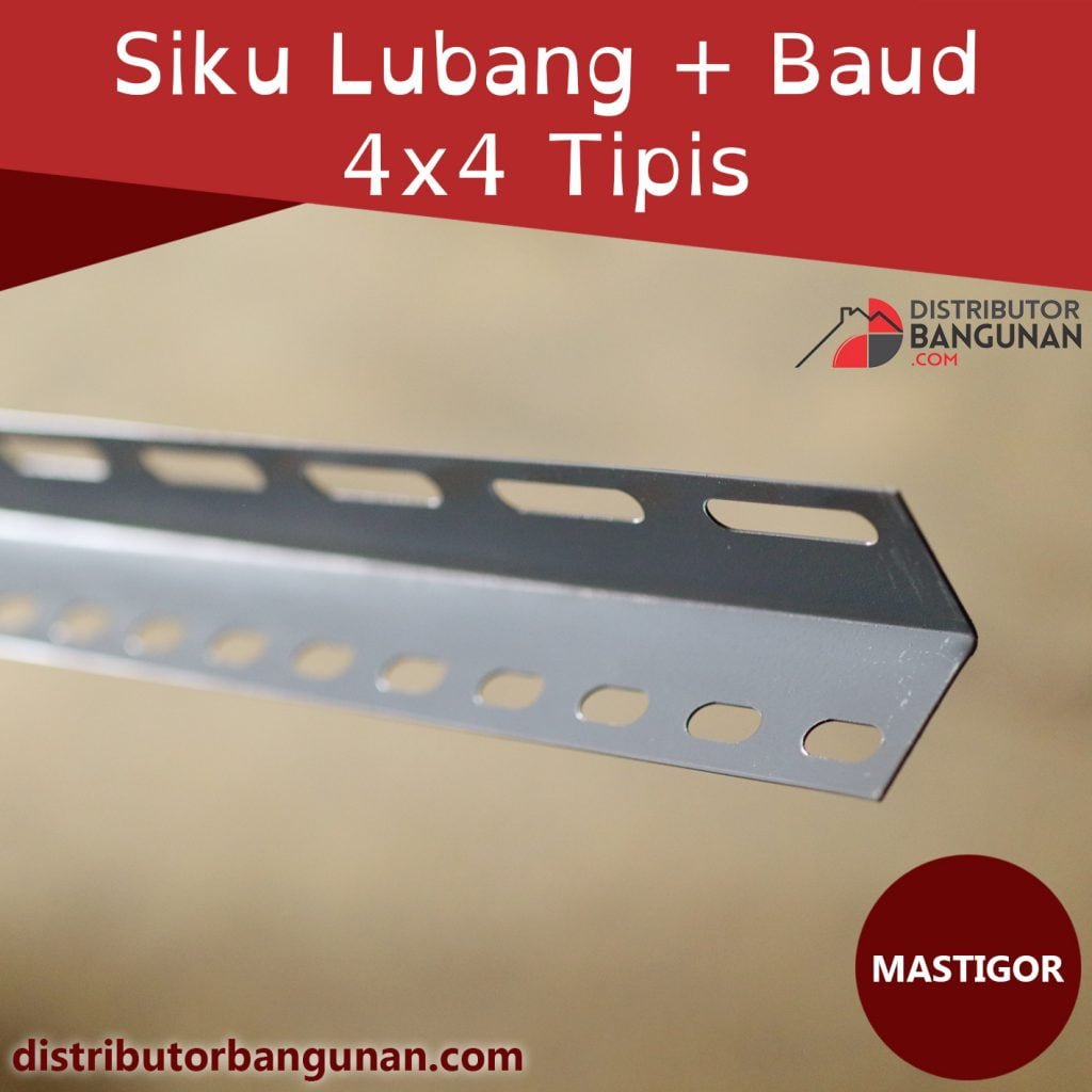 Siku Lubang Baud 4 x 4 Tipis MASTIGOR