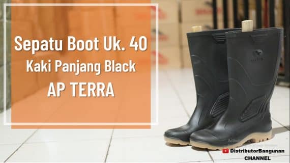 Sepatu Boot Uk.40 Kk Pjg Black AP TERRA