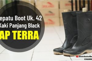 Sepatu Boot Uk.42 Kk Pjg Black AP TERRA