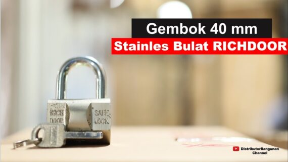 Toko Bangunan Jual Bahan Bangunan, Jual Gembok Di Bandung, Gembok 40 mm Stainles Bulat RICHDOOR