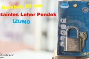 Toko Bangunan Jual Bahan Bangunan, Jual Gembok Di Bandung, Gembok 50 mm Stainles Leher Pendek IZUMO