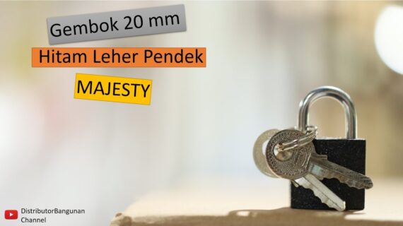 Toko Bangunan Jual Bahan Bangunan, Jual Gembok Di Bandung, Gembok 20 mm Hitam Leher Pendek MAJESTY