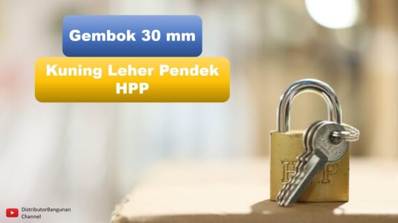 Toko Bangunan Jual Bahan Bangunan, Jual Gembok Di Bandung, Gembok 30 mm Kuning Leher Pendek HPP