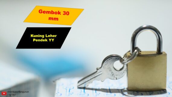 Toko Bangunan Jual Bahan Bangunan, Jual Gembok Di Bandung, Gembok 30 mm Kuning Leher Pendek YY
