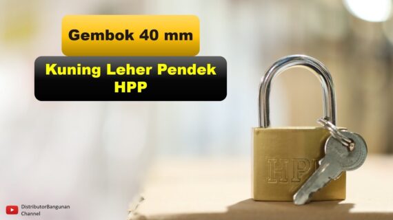 Toko Bangunan Jual Bahan Bangunan, Jual Gembok Di Bandung, Gembok 40 mm Kuning Leher Pendek HPP