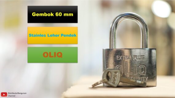 Toko Bangunan Jual Bahan Bangunan, Jual Gembok Di Bandung, Gembok 60 mm Stainles Leher Pendek OLIQ