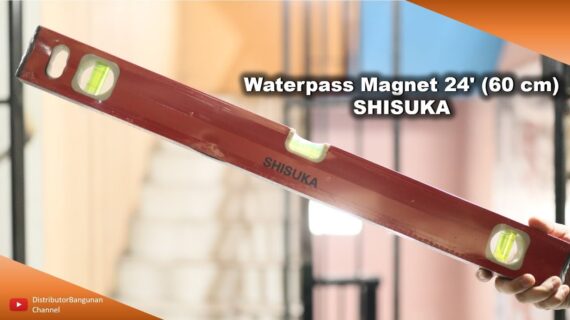 Toko Bangunan Jual Bahan Bangunan, Jual Waterpass Di Bandung, Waterpass Magnet 24′ (60 cm) SHISUKA