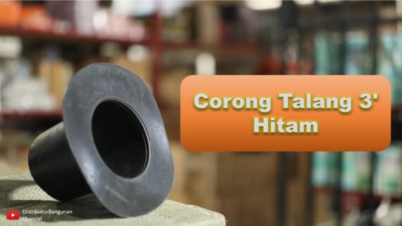 Toko Bangunan Jual Bahan Bangunan, Jual Corong Talang Di Bandung, Corong Talang 3′ Hitam
