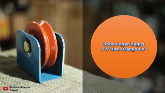 Toko Bangunan Jual Bahan Bangunan, Jual Roda Pagar Di Bandung, Roda Pagar Bagus 6 V Biru Orange IJP