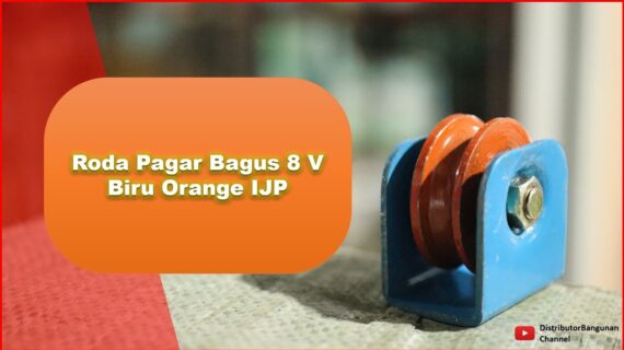 Toko Bangunan Jual Bahan Bangunan, Jual Roda Pagar Di Bandung, Roda Pagar Bagus 8 V Biru Orange IJP