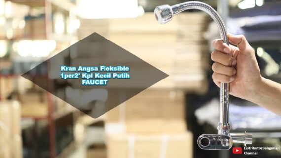 Toko Bangunan Jual Bahan Bangunan, Jual Kran Air Di Bandung, Kran Angsa 1/2′ Kpl Kecil Putih FAUCET