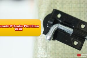 Toko Bangunan Jual Bahan Bangunan, Jual Grendel Di Bandung, Grendel 2′ Double Plat Hitam OLIQ