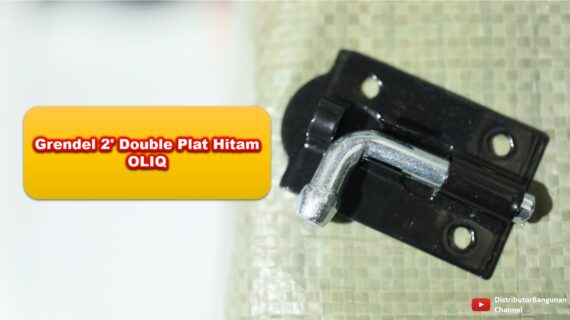Toko Bangunan Jual Bahan Bangunan, Jual Grendel Di Bandung, Grendel 2′ Double Plat Hitam OLIQ