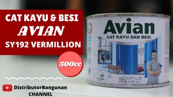 Distributor Cat Avian, Jual Cat Avian Di Bandung, Cat Kayu & Besi Avian SY192 Vermillion 500cc