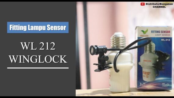 Distributor Alat Listrik, Jual Alat Listrik di Bandung, Fitting Lampu Sensor WL-212 WINGLOCK