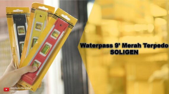 Toko Bangunan Jual Bahan Bangunan, Jual Waterpass Di Bandung, Waterpass 9′ Merah Terpedo SOLIGEN