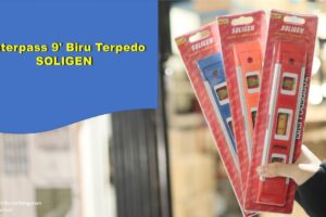 Toko Bangunan Jual Bahan Bangunan, Jual Waterpass Di Bandung, Waterpass 9′ Biru Terpedo SOLIGEN