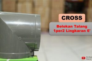 Toko Bangunan Jual Bahan Bangunan, Jual Talang Di Bandung, Belokan Talang 1per2 Lingkaran 6′ CROSS