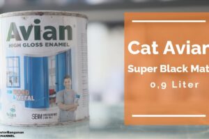 Distributor Cat Avian, Jual Cat Avian Di Bandung, Cat Kayu & Besi Avian Super Black Matt 0,9 Liter