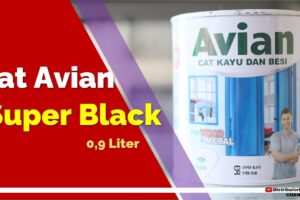 Distributor Cat Avian, Jual Cat Avian Di Bandung, Cat Kayu & Besi Avian Super Black 0,9 Liter