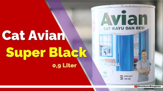 Distributor Cat Avian, Jual Cat Avian Di Bandung, Cat Kayu & Besi Avian Super Black 0,9 Liter