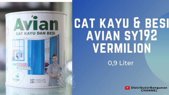 Distributor Cat Avian, Jual Cat Avian Di Bandung, Cat Kayu & Besi Avian SY192 Vermilion 0,9 Liter