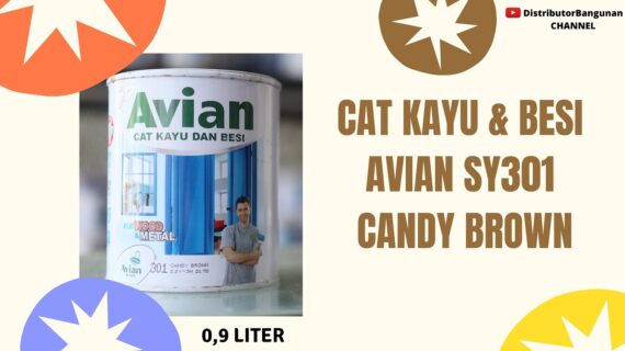 Distributor Cat Avian, Jual Cat Avian Di Bandung, Cat Kayu & Besi Avian SY301 Candy Brown 0,9 Liter