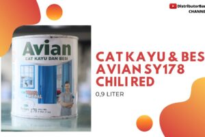 Distributor Cat Avian, Jual Cat Avian Di Bandung, Cat Kayu & Besi Avian SY178 Chili Red 0,9 Liter