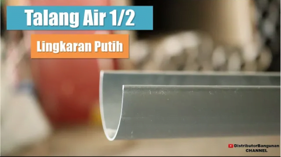 Toko Bangunan Jual Bahan Bangunan, Jual Talang Air Di Bandung, Talang Air 1/2 Lingkaran Putih