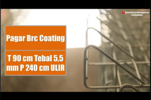 Distributor Pagar BRC, Jual Pagar BRC di Bandung, Pagar Brc Coating T 90cm Tebal 5,5 mm P 240cm ULIR