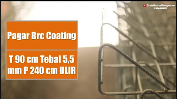 Distributor Pagar BRC, Jual Pagar BRC di Bandung, Pagar Brc Coating T 90cm Tebal 5,5 mm P 240cm ULIR